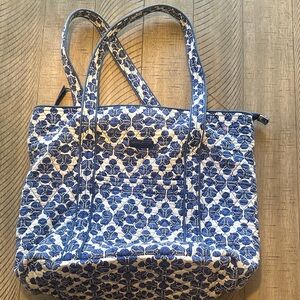 Vera Bradley Blue and White Floral Travel Bag
